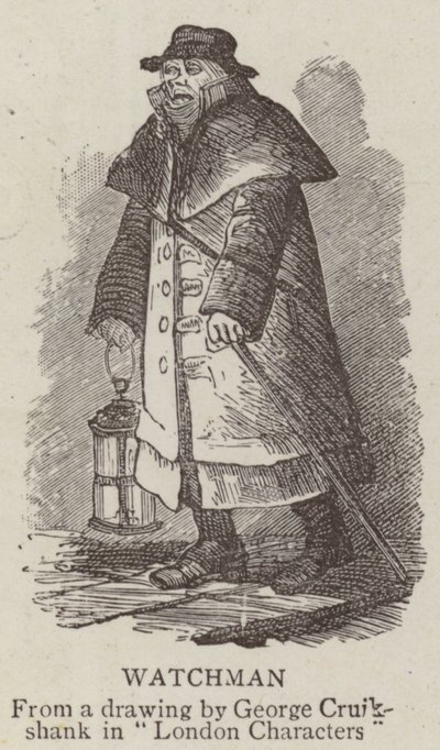 Watchman by George Cruikshank